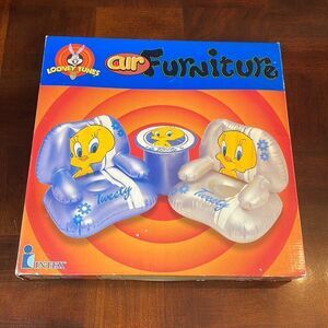 Vintage Intex 1999 Looney Tunes Air Furniture Tweety Bird